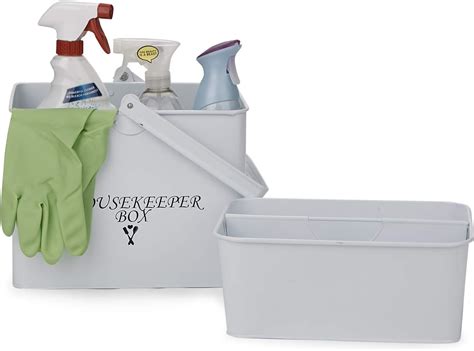 metal housekeepers box|Amazon.com: Housekeeping Caddy.